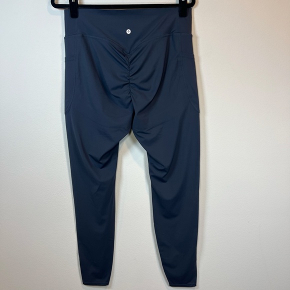 Halara Womens UltraSculpt Full Length Leggings Navy Blue Butt Scrunch Pockets XL - Picture 7 of 10